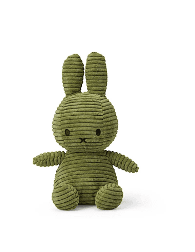Peluche Miffy Velours Côtelé Vert Olive
