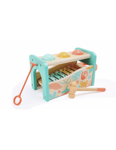 Banc à marteler Xylophone Jungle