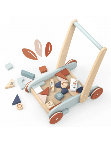Chariot à pousser et Blocs de construction