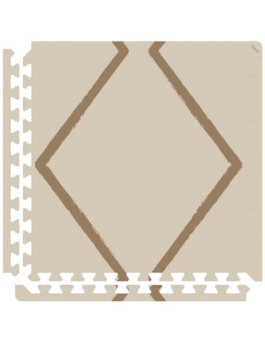 Tapis de Jeu Tapis d'éveil en mousse EEVEVE Crème