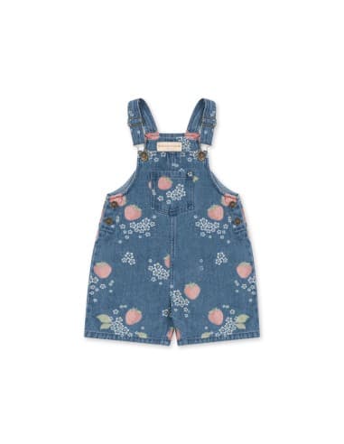 Salopette Courte en Jean Marmelade Bleu 12 mois