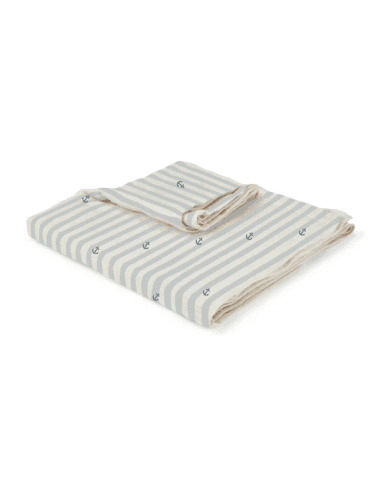 Lange en Bambou - Anchor Stripe Bleu