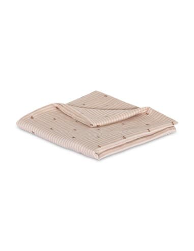 Lange en Bambou - Stripe Bow Rose