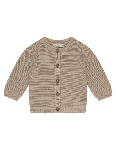 Gilet en mailles Beige Oatmeal - A Tiny Story 6 mois Taupe
