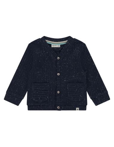 Cardigan bébé léger Babyface marine chiné col V Bleu 2 ans