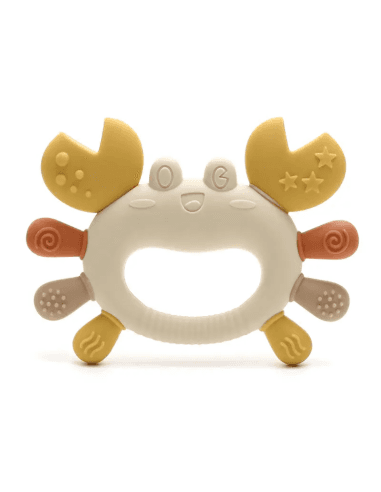 Jouet de dentition Texturé en Silicone Crabe