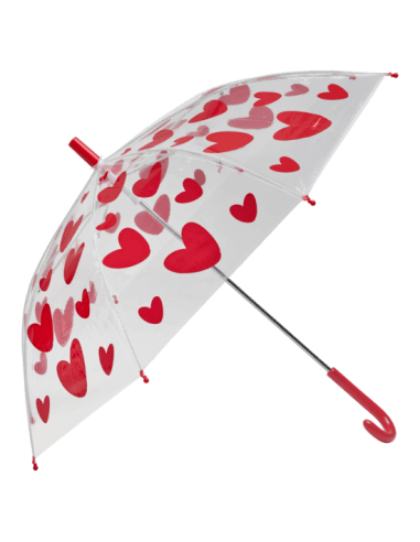 Parapluie enfant Cœurs Rouges