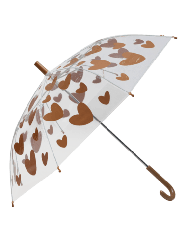 Parapluie enfant Cœurs Caramel