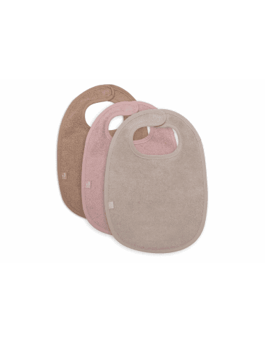Lot de 3 bavoirs Eponge - Wild Rose Rose