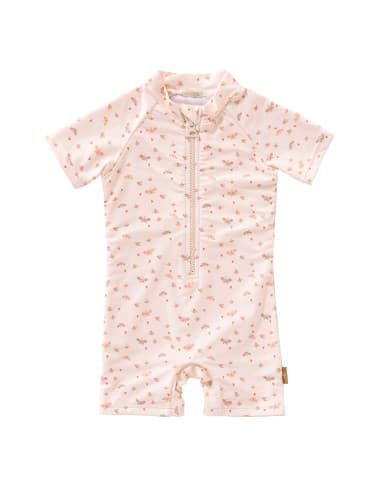 Maillot Combishort Anti UV Butterfly Rose 1 - 2 ans