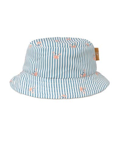 Chapeau Bob Anti-UV Stripes Crabe Bleu 1 - 2 ans