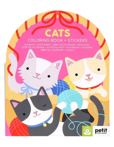 Livre de Coloriages et de Stickers - Chats