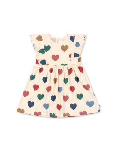 Robe Chleo Bon Cœur Coloré en coton 12 mois
