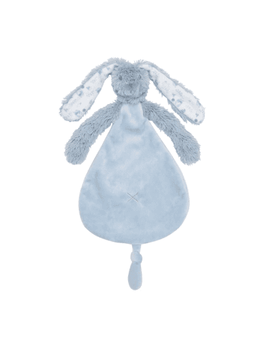 Doudou Petit Lapin Richie Bleu Liberty Bleu