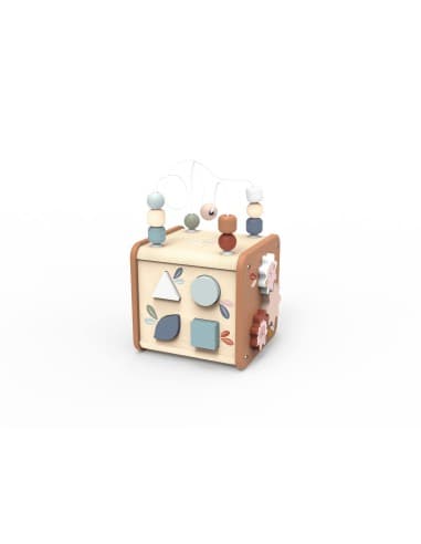 Cube d'Activité en Bois 5 en 1 - Speedy Monkey