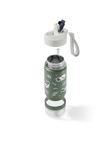 Gourde Isotherme 2 en 1 MB Twisty Raccoon