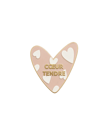 Joli Pin's Cœur Tendre imprimé Cœur