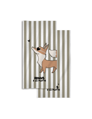 Serviette de Plage Minus - Renard Vert