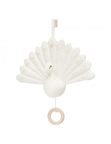 Mobile musical Paon Ecru Beige