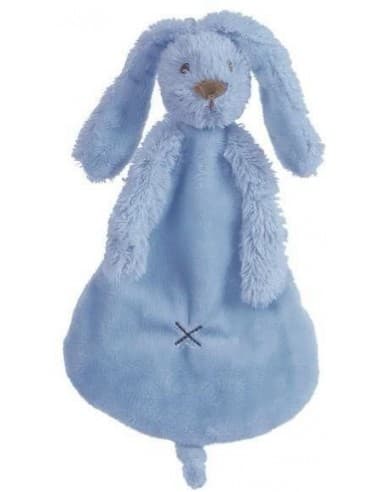 Doudou Petit Lapin Richie Bleu Bleu