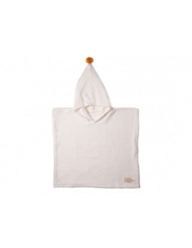 Poncho de bain So Cute Natural Blanc cassé