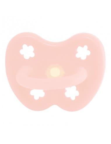 Tétine Ronde en caoutchouc naturel Rose pâle Rose 0 - 3 mois