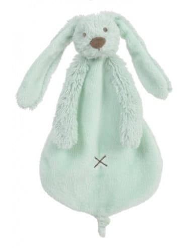 Doudou Lapin Richie vert d'eau Vert