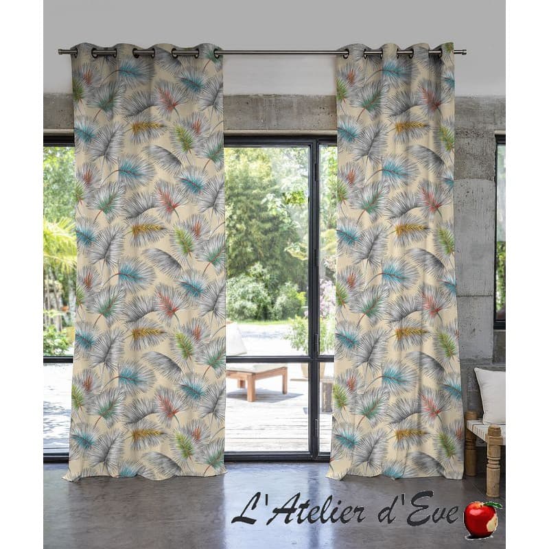 Rideau coton "Palmy" Thevenon Fabrication Française