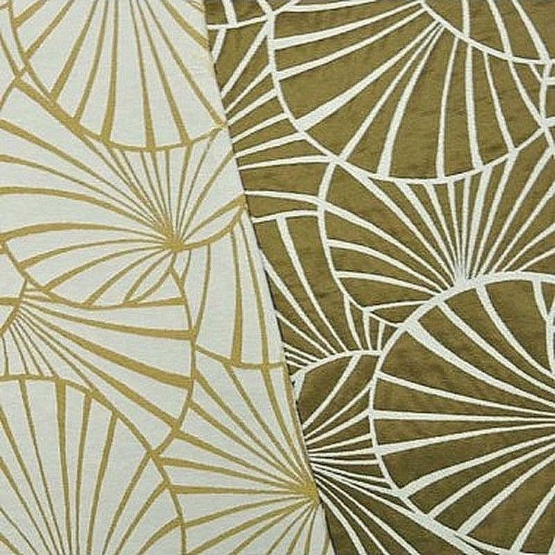 Tissu jacquard "Nymphéas" Thevenon