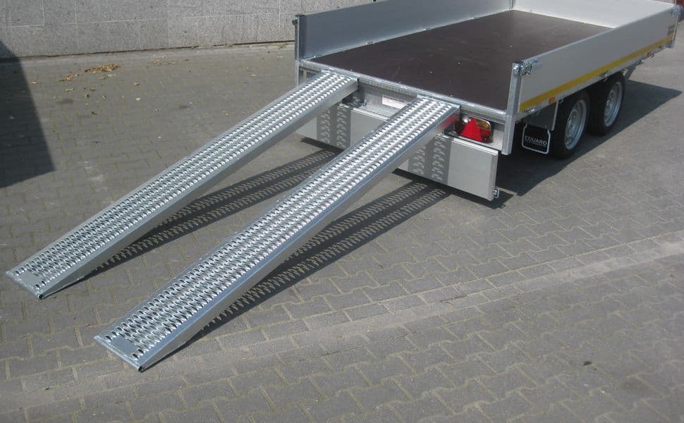 Trasportatore multiuso 310x160x30 cm, 13", altezza di carico 63 cm, rampe, M, 2000 kg