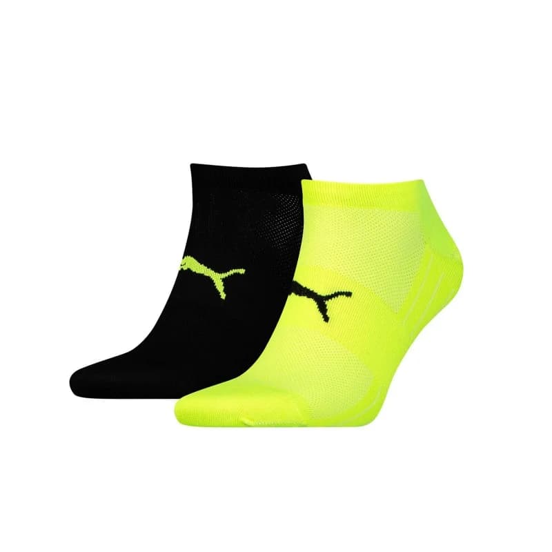 PUMA - Lot de 2 Paires de Chaussettes Sneaker "PERFORMANCE TRAIN LIGHT" Jaune 39-42