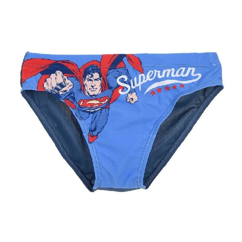 French Market - Slip de Bain Garçon Superman Bleu 3 ans