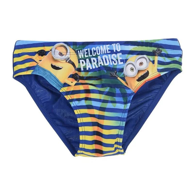 French Market - Slip de bain Garçon Les Minions Bleu Marine 3 ans