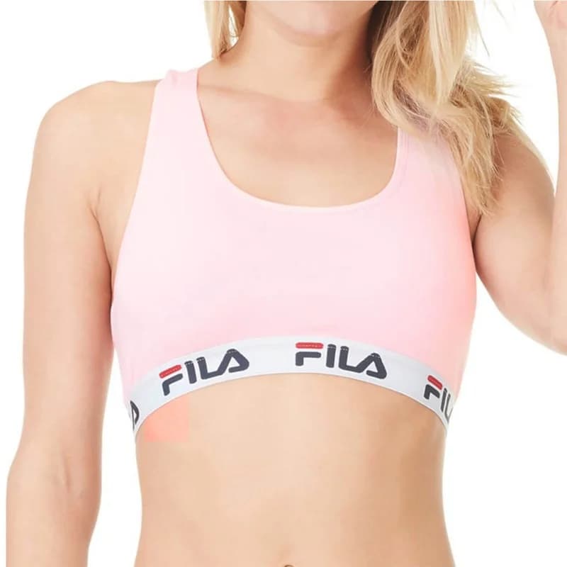 Fila - Brassière Coton Femme L Rose