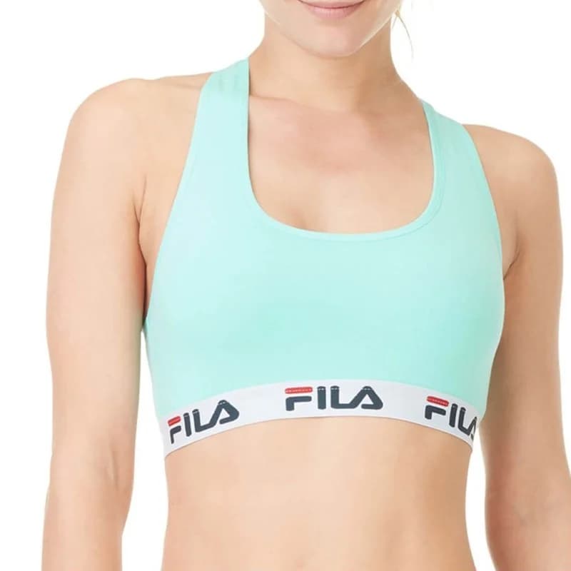 Fila - Brassière Coton Femme Turquoise XS