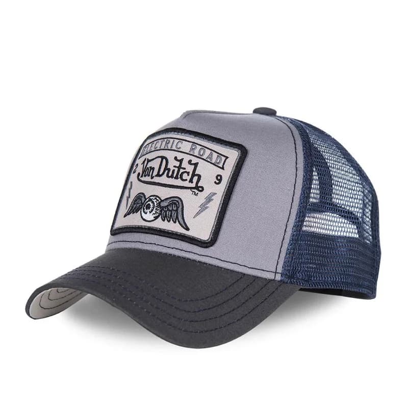 Von Dutch - Casquette Trucker Square Gris Taille Unique