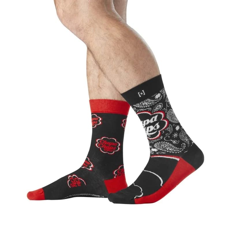 Capslab - Chaussettes de Ville "Chupa Chups" Noir 39-42