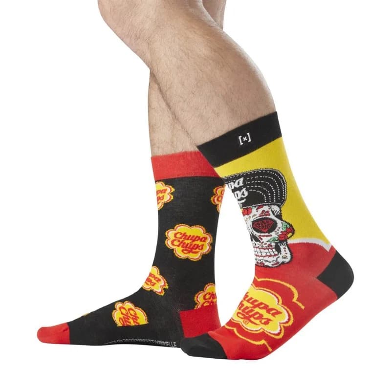 Capslab - Chaussettes de Ville "Chupa Chups" Rouge 39-42