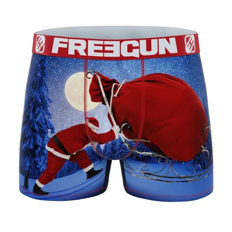 Freegun - Boxers Garçon Collection de Noël 2022 Rouge 8-10 ans
