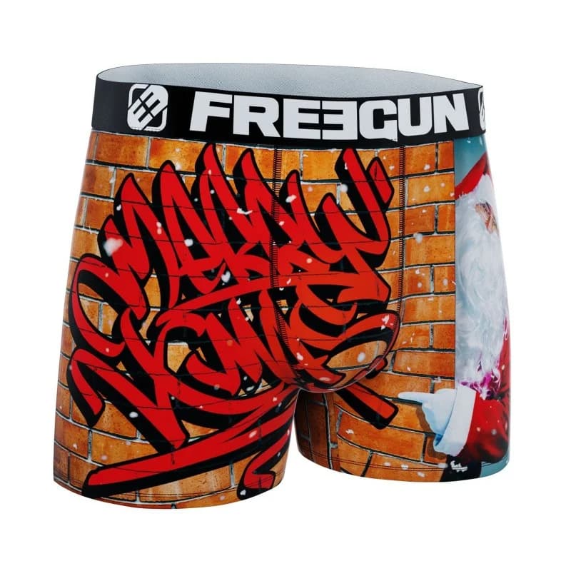 Freegun - Boxers Garçon Collection de Noël 2022 6-8 ans Orange