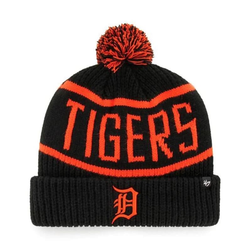 '47 Brand - Bonnet MLB Detroit Tigers Calgary Cuff Knit Noir Taille Unique
