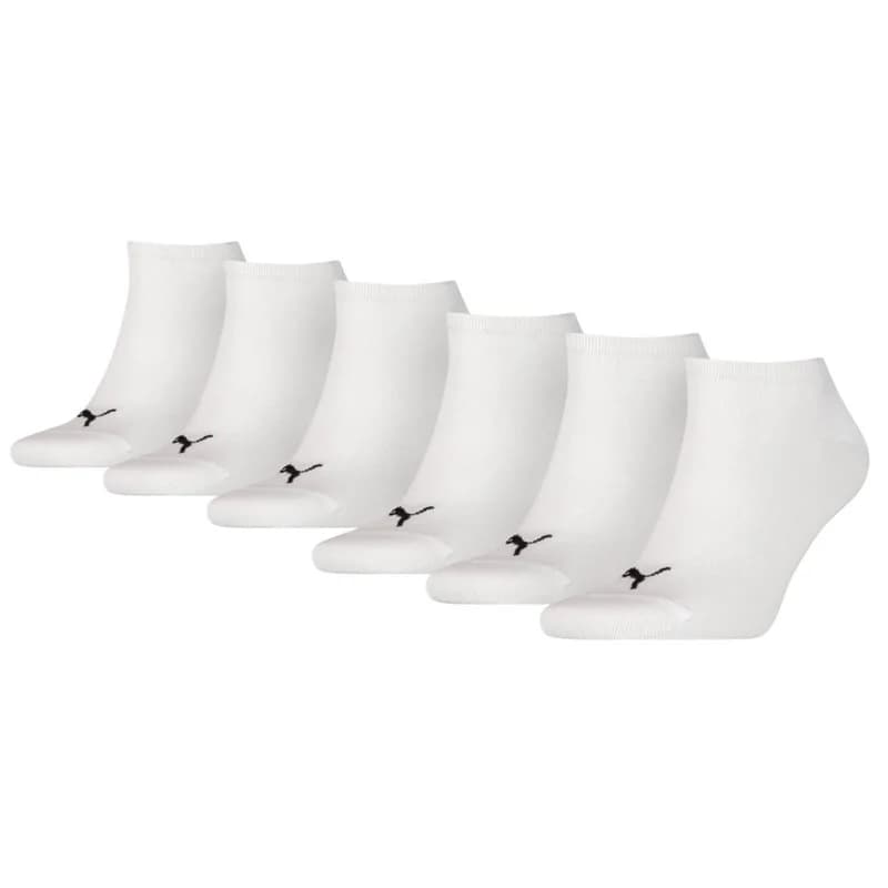 PUMA - Pack de 6 Paires de Chaussettes Sneaker Blanc 35-38