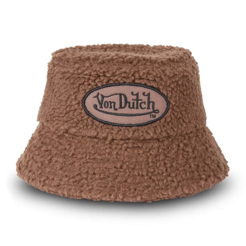 Von Dutch - Chapeau Bob fausse fourrure Marron S/M