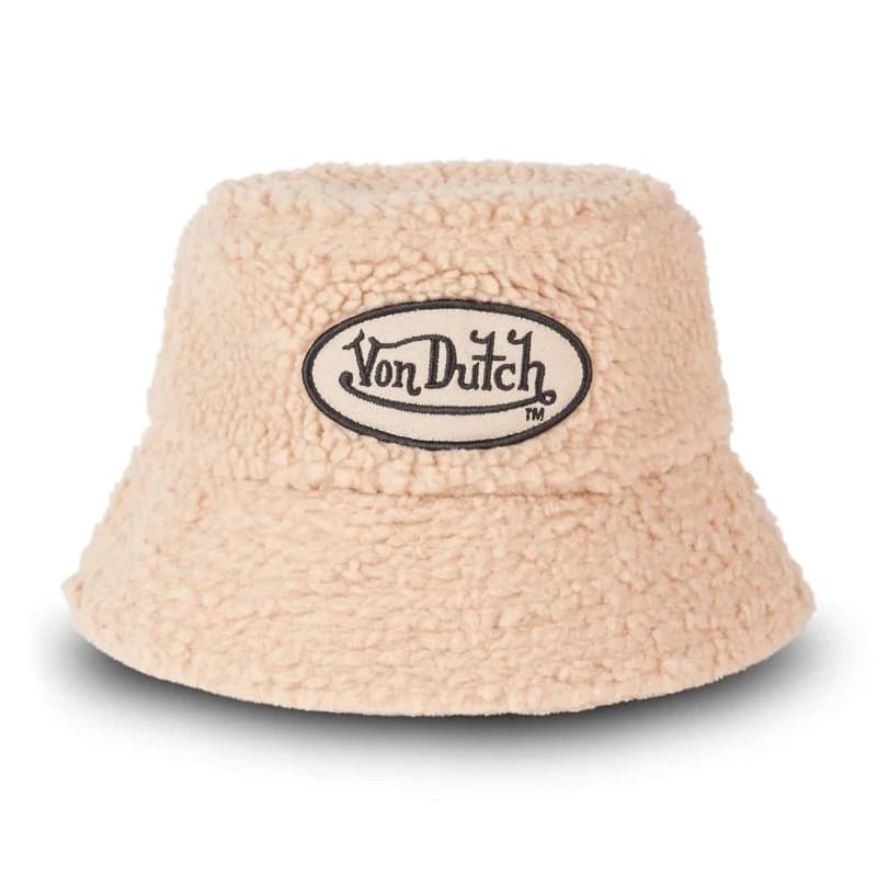 Von Dutch - Chapeau Bob fausse fourrure S/M Beige
