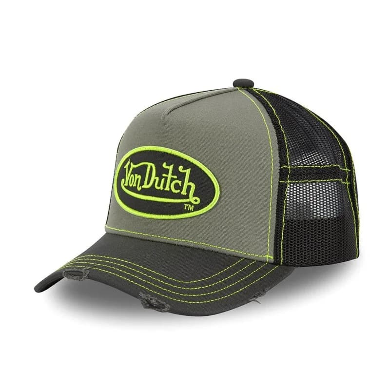 Von Dutch - Casquette Baseball Trucker Summer Kaki Taille Unique