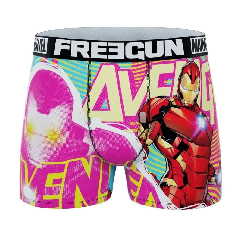 Freegun - Boxer Homme Iron Man Marvel M Rose