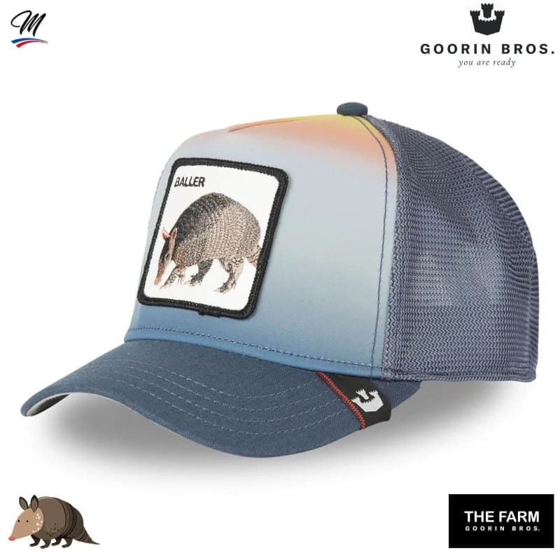 Goorin Bros - Casquette Trucker Tatou BALLER "Balladillo" Gris Taille Unique