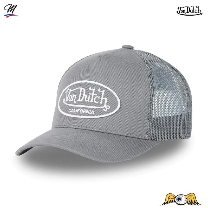 Von Dutch - Casquette Trucker California Classique Unie Anthracite Taille Unique