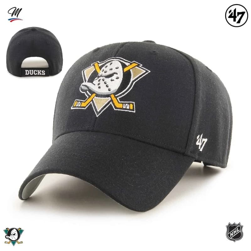 '47 Brand - Casquette NHL Anaheim Ducks "Team Logo MVP" Taille Unique Noir 2