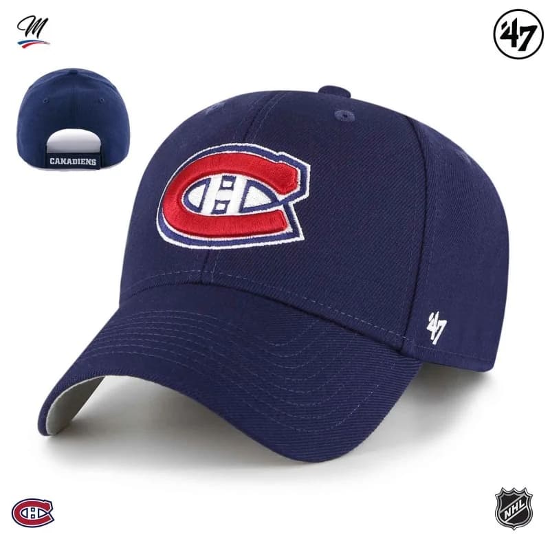 '47 Brand - Casquette NHL Montreal Canadiens "Team Logo MVP" Bleu Marine Taille Unique